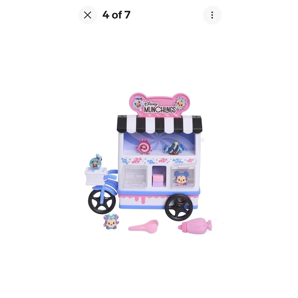 Disney Munchlings‎ Candy Cart Playset 10 Pieces Color Reveal Scented Toy